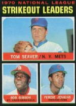 1971 Topps Baseball Cards      072      Tom Seaver/Bob Gibson/Fergie Jenkins LL